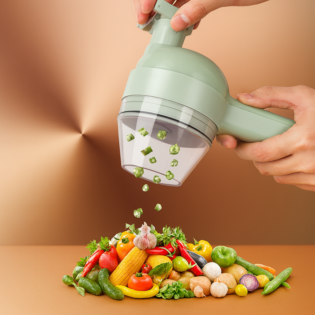 ChopEase Electric Chopper™ Chopping and slicing has never been so easy and fast!