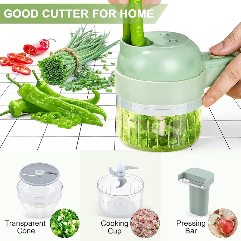 ChopEase Electric Chopper™ Chopping and slicing has never been so easy and fast!