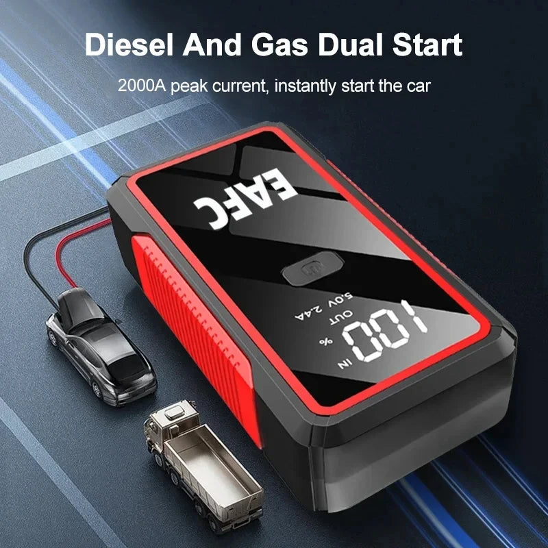 PowerJump™ Start your vehicle, charge your devices