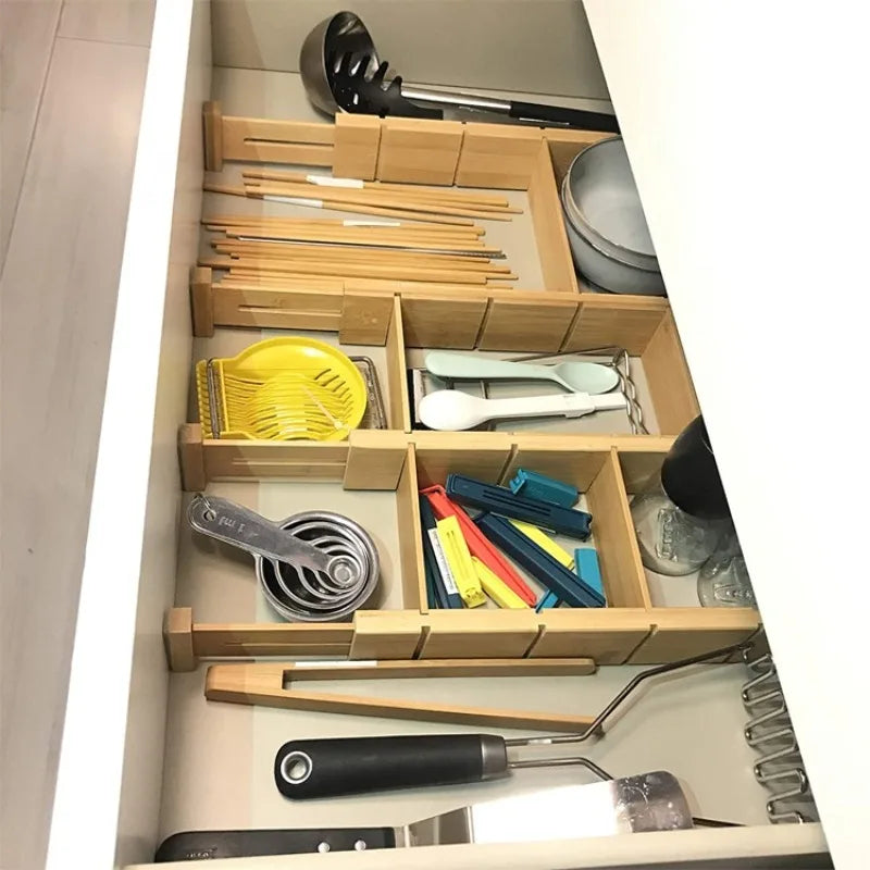 EcoTidy Bamboo Organizer™ Say goodbye to chaos  and hello to stress-free storage that fits anywhere!