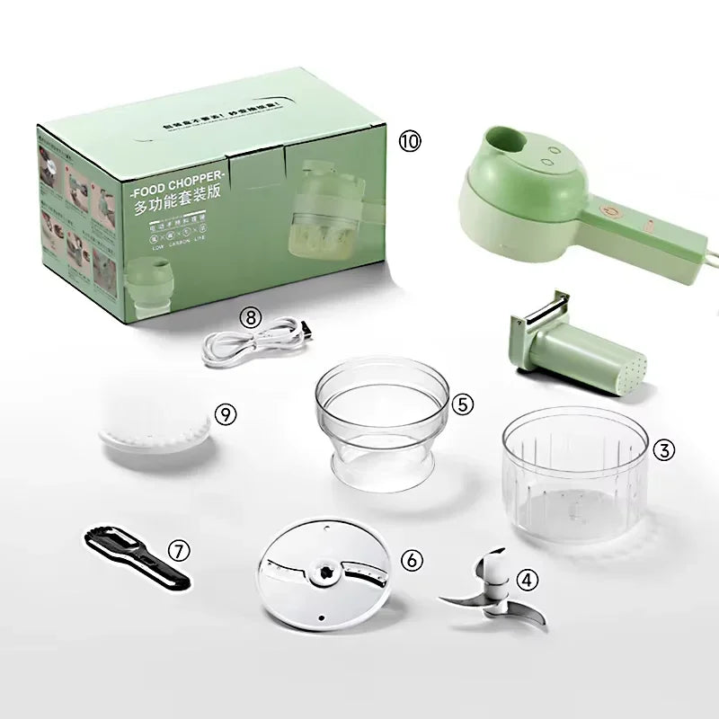ChopEase Electric Chopper™ Chopping and slicing has never been so easy and fast!